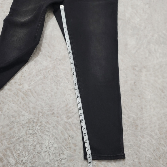 Lauren Ralph Lauren High-Rise Skinny Ankle Jean Women's Size14 Empire Black Wash - Picture 11 of 15